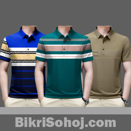 স্টাইলিশ ৩ পিস পোলো শার্ট কম্বো